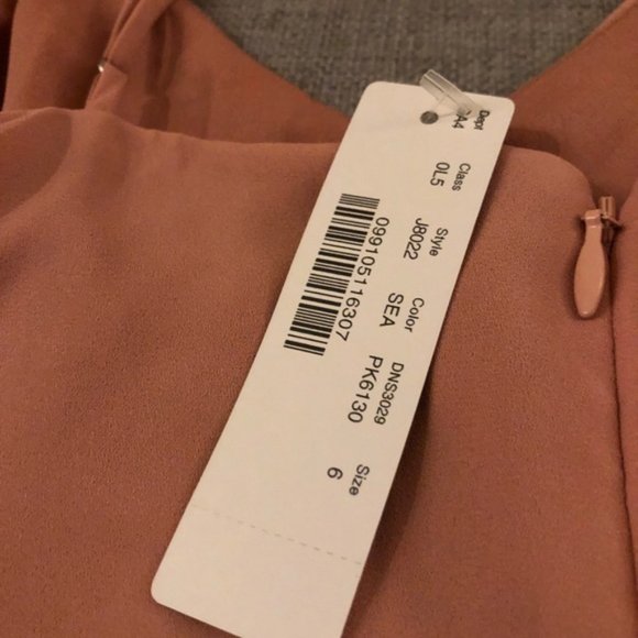 NWT J.Crew Seashell Pink ruffled mini dress - Picture 4 of 5